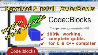 How to download and install  code block ( IDE 20.03) with MinGW | install Codeblocks