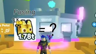 Fusing Three Golden Pixel Tiger/Pet Simulator X/Roblox