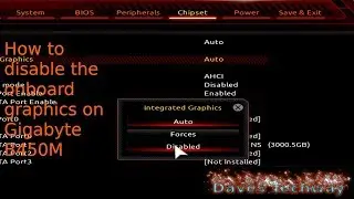 How to disable the onboard graphics on Gigabyte B450M DS3H motherboard