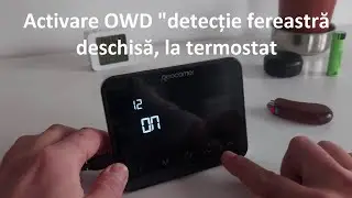 Activarea funcției fereastră deschisă la termostat
