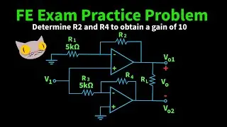 FE Exam Practice Problem | Op Amp Gain