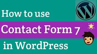 How to Use Contact Form 7 in WordPress in Hindi\Urdu