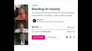 Thank you for your Donations! Boarding School Film with Gabor Mate - $2500 Raised So Far