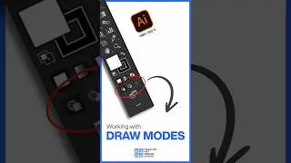 Working with draw modes in illustrator #shorts #illustrator #youtubeshorts