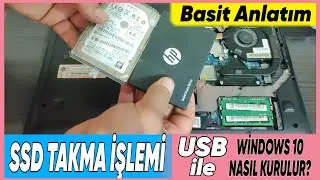 Bilgisayar SSD Nasıl Takılır ✅ USB Windows Nasıl Kurulur 👉 SSD Upgrade