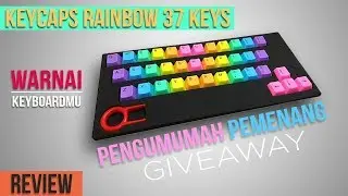 Review Keyscaps Rainbow 37 Keys (Giveaway Closed)