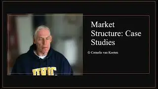 Market Structure: Case studies