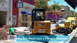 Trecho da RUA SÃO PAULO em Conchas-SP está impedido