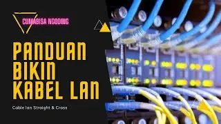 Tutorial Cara pasang kabel LAN RG45 CAT6e Pemula