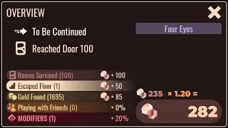 Beating DOORS with Four Eyes modifier -- Roblox
