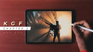KGF 2 DRAWING | Drawing of yash | Procreate drawing  - KGF chapter 2 drawing 🔥