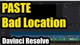 Copy-Paste bad location problem (Davinci Resolve, In-Out point)