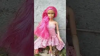 Платье для Барби 💕 #barbie #hendmade #crochet