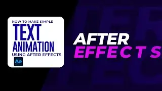 How to animate text easily using after effect (No Plug in)