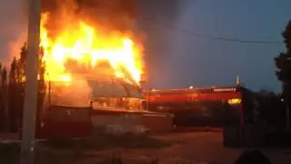 Пожар Театро Нефтекамск 16.06.16
