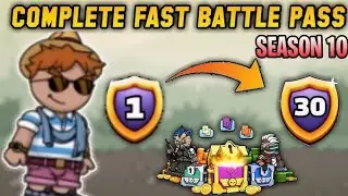 How to complete fast battle pass in mini militia season 10