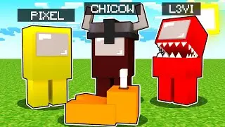 JOGANDO AMONG US NO MINECRAFT (com L3VI ,PIXEL, ZOOX, DROIDEK)