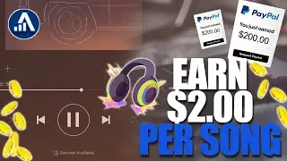 Earn $2 PER SONG Listened To (Make Money Online 2024)
