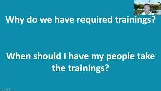 The Importance of the Required Trainings and the Seminar System