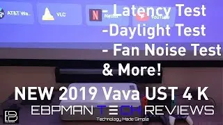 Vava 4k UST Projector | Latency Test | Daylight Viewing | Fan Sound Test & More