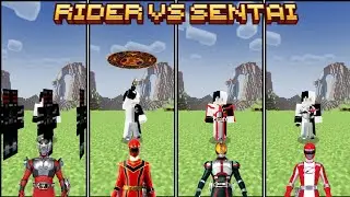 Kamen Rider VS Super Sentai Addon For Minecraft PE/Bedrock 1.21