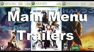 Xbox 360 Main Menu Trailer Compilation Console Exclusives 4K60 (Hype Movies/Intros)