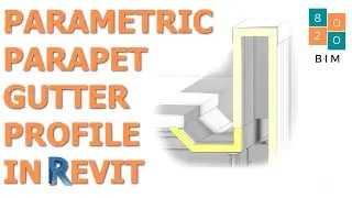 Create a Revit Parametric Parapet Box Gutter Profile Family.