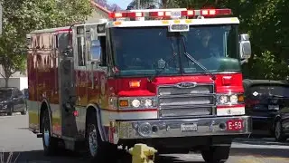*PEAKED Q* Fremont Fire Dept. Engine 59 (Reserve) Responding