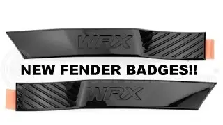 How to install black fender badges on your WRX!
