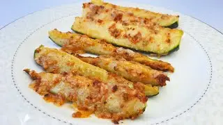ЦУКИНИ В ДУХОВКЕ ПОД СЫРНОЙ КОРОЧКОЙ / Ароматные и Пикантные Кабачки в духовке (простой рецепт)