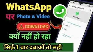 WhatsApp Photo & Video | Download nahi ho raha hai | WhatsApp Video Not Download