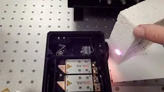 Diode laser 75W impact sur brique réfractaire