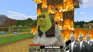 The Real Shrek I found in Minecraft Part 2 - Coffin Meme