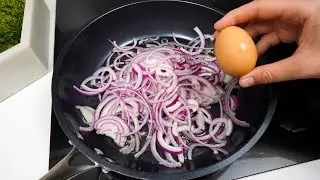 💯 The most delicious recipe made with eggs and onions. 😱 You will love this recipe 🤤
