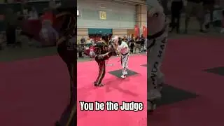 You be Judge | Your Call from this Angle | Women’s  Point Fighting #karate #taekwondo #martialarts