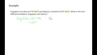 Calculating Time Differences - Using Longitude