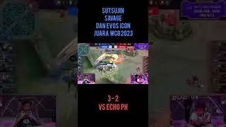 MOMEN EVOS ICON SAVAGE DAN JUARA WCG 2023 VS ECHO DI BUSAN KOREA #mlbb #evos #echo #savage