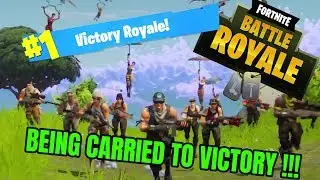 Being Carried To Victory!!! Fortnite Battle Royal 50v50 LMT