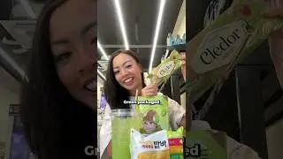 eating GREEN food at the korean convenience store 💚 