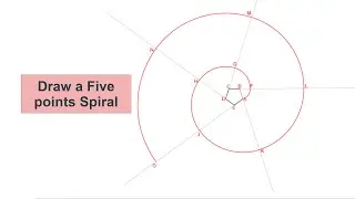 Learn How To draw a Five points Spiral
