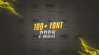 100+Amazing Font pack🥵 |Gaming LOGO Thumbnail Font|New font pack 2023
