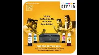 REFFLO 70ml Premium Compatible Ink For Hp Smart Ink Tank Printers GT52/53 CMYK Set | Refflo Products