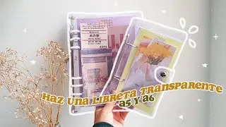 Haz tu propia libreta o binder transparente A5 y A6 - DIY | jmarylinj