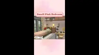 Small Pink Single Bedroom | Sims 4 | NoCC #Shorts #Short