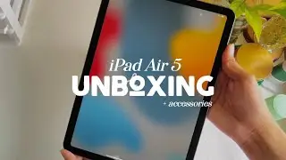 iPad Air 5 + accessories asmr unboxing 📦✨
