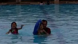 Fatiha, Nadrah and Fakhri - Swimming
