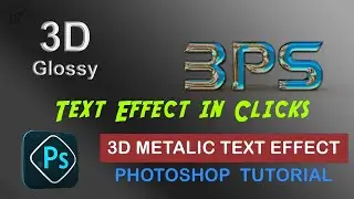 Create 3D Glossy Text Effect In Clicks