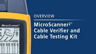 MicroScanner² Cable Verifier and Cable Testing Kit By Fluke Networks
