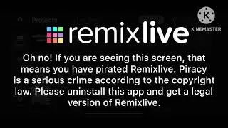 Remixlive Anti-Piracy Screen