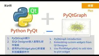 [第21期]Use PyQtGraph and PyQt to implement line and scatter plots/使用PyQtGraph與PyQt實現線與散狀圖